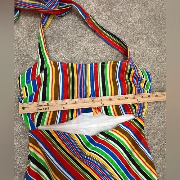 SIMON MILLER PIKO STRIPED LINEN MAXI DRESS - Picture 7 of 16